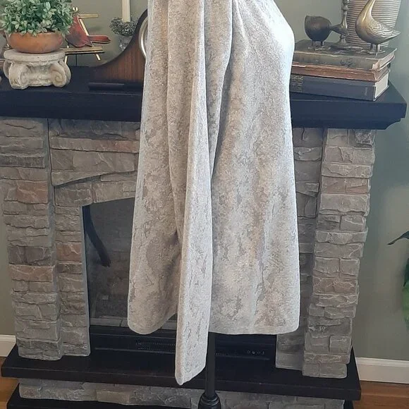 Chico's Tunic Shimmery Silver and Blue Size 3= US XL - Picture 7 of 7